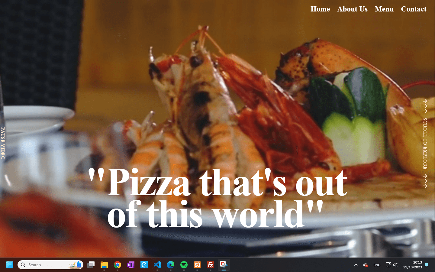 Pizzatopia (Website using AI)