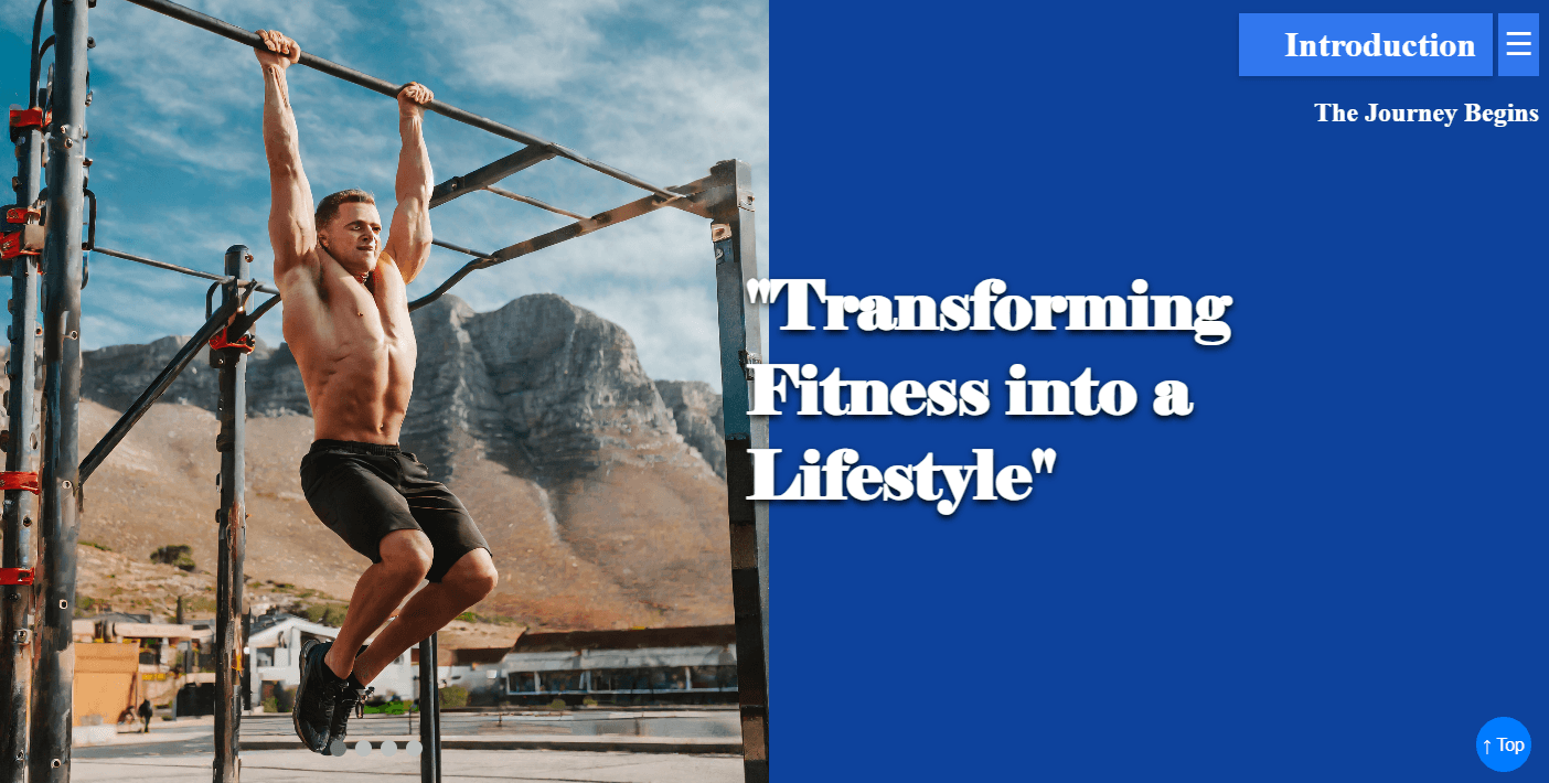Oliver Bennet Personal Trainer (website using AI)