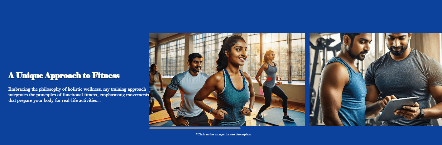 Oliver Bennet Personal Trainer (website using AI)