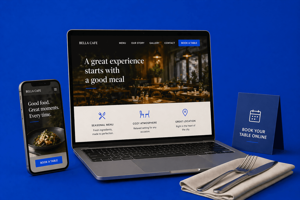 Website Design for Restaurants and Cafes: What Actually Gets You Bookings