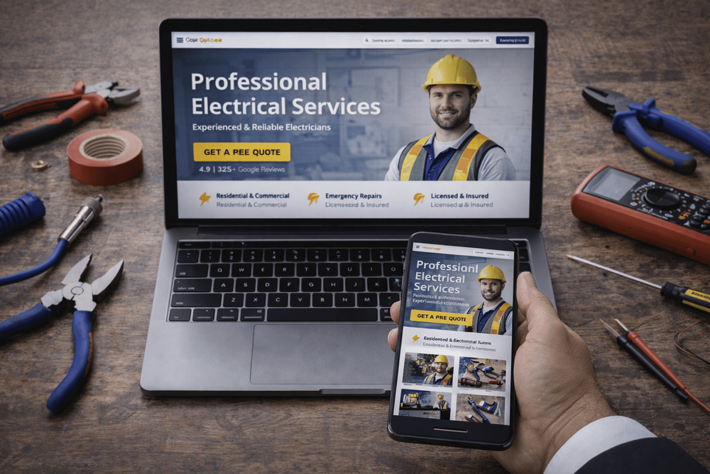 Cover image for Web Design for Electricians - What Your Website Needs to Win Jobs