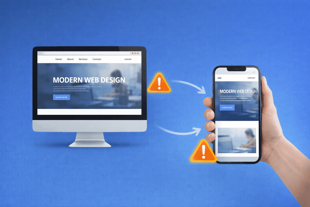 Imagen de portada de Por que tu sitio web se ve diferente en el movil (y por que es un problema)