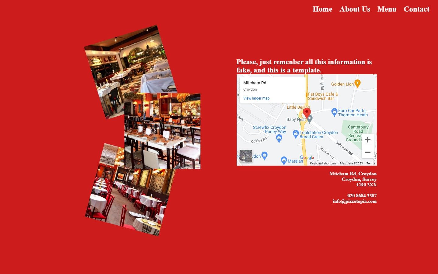 Pizzatopia (Website using AI)