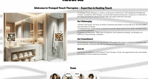 Tranquil Touch Therapies (website using AI)